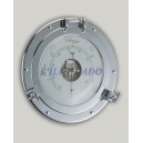 Baromètre Hublot en laiton chromé