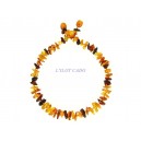 Collier enfant ambre chips mix.