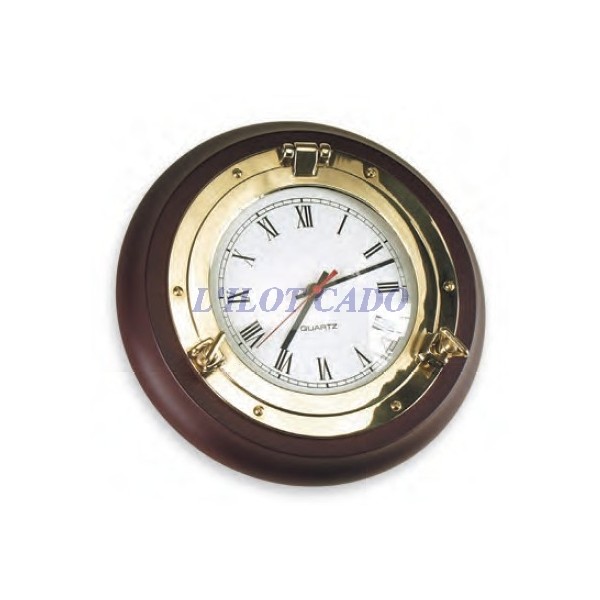 Horloge Hublot Laiton Bey-Berk – Quartz, Style Nautique, Neuve