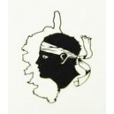 Autocollant Corse + Tête de Maure
