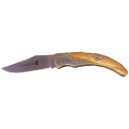Couteau bois d'olivier/Corse métal 16cm