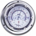 Thermo-hygromètre marin avec boitier en laiton fixe acier inox﻿