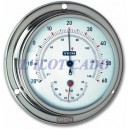 Thermo-hygromètre marin avec boitier en laiton fixe acier inox﻿