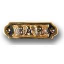  Plaque "BAR"