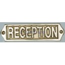  Plaque "RECEPTION" 