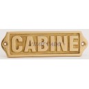  Plaque "CABINE" 