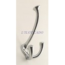 Porte manteau en laiton chromé