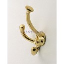 Porte manteau en laiton vernis