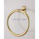 Anneau porte serviette en laiton poli