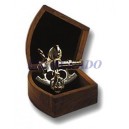  Micro sextant en laiton et bois
