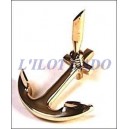 Porte stylo ancre en laiton poli