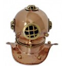 Casque de scaphandre en laiton et cuivre 21 cm