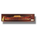  Demi-coque en bois Pinasse du bassin d'Arcachon longueur 53 cm