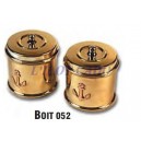 Set de 2 boites laiton